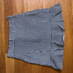 CUTE GINGHAM PRINT SKIRT